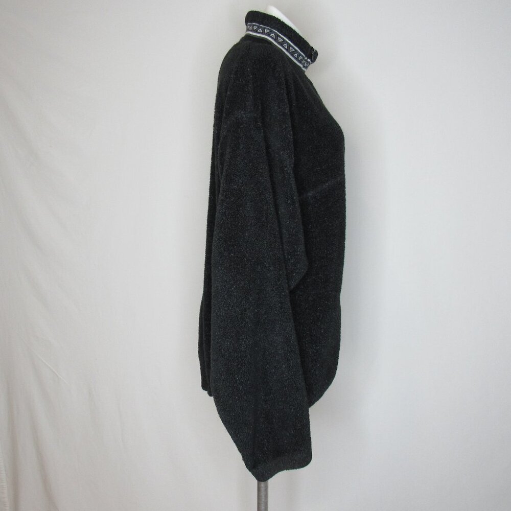 Vintage Mickey Mouse Disney World Black Fleece Pullover 1/4 Zip Women's XL - Picture 5 of 10